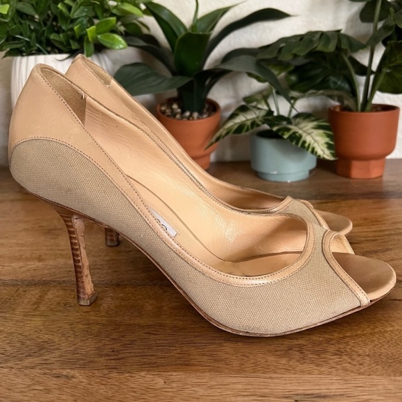 Jimmy Choo flax colored pumps - Picture 2 of 10
